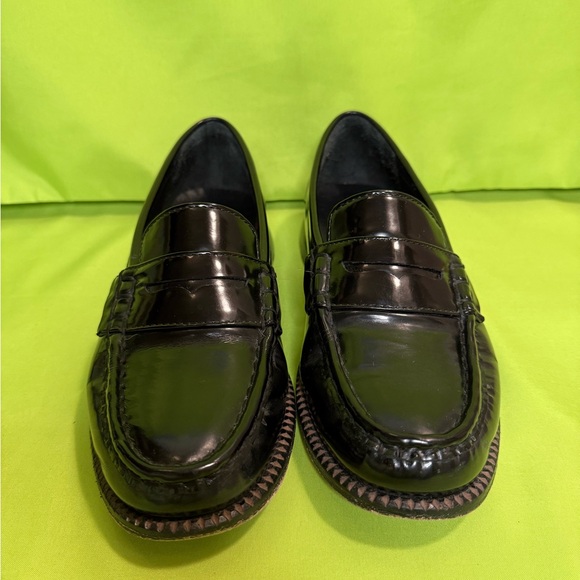 Freda Salvador Black Spazzolatto Elba Penny Loafers - Picture 2 of 5